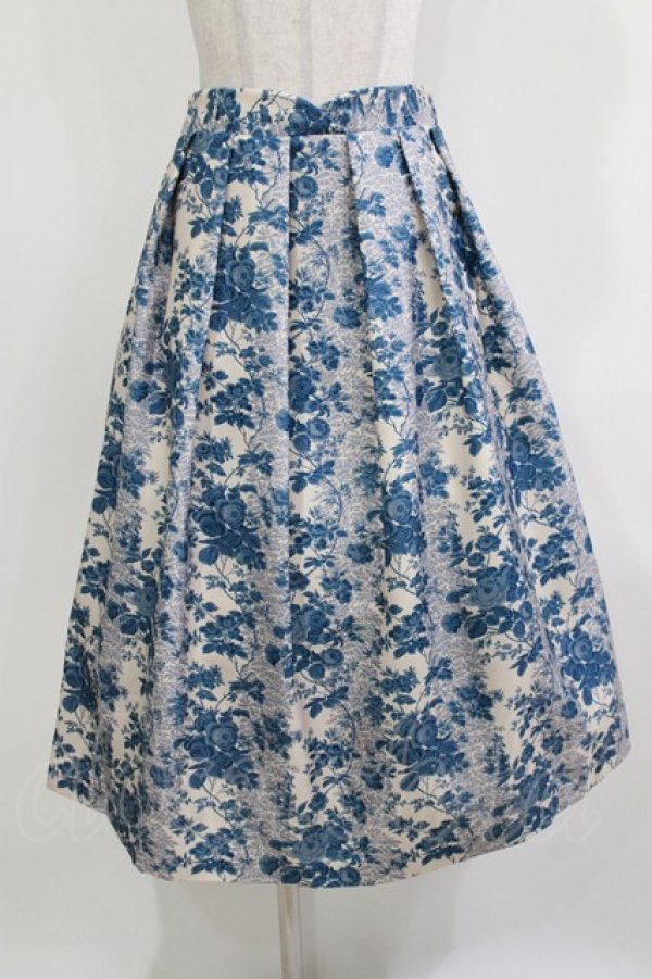 画像1: an another angelus / ジャガードライク花柄タックスカート Free  H-26-03-10-1025-CA-SK-NS-ZH (1)
