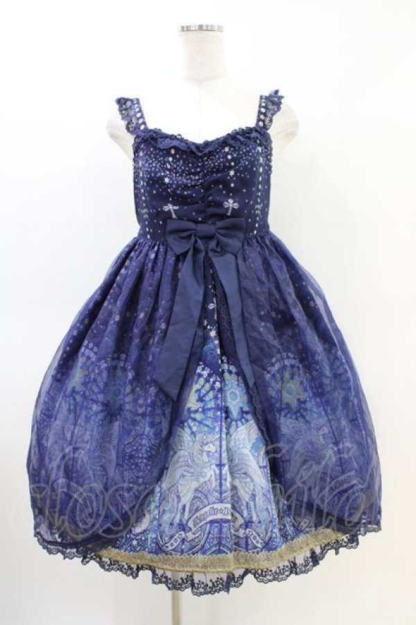 画像1: Angelic Pretty / Luminous Sanctuaryジャンパースカート Free ネイビー H-26-03-11-023-AP-OP-NS-ZH (1)