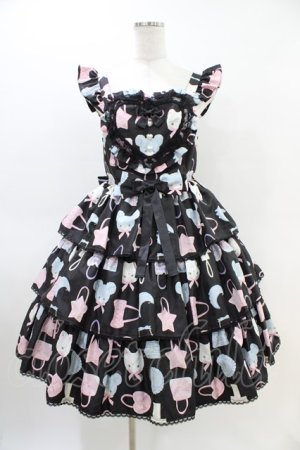 画像: Angelic Pretty / Dream Bag Collectionジャンパースカート Free ブラック H-26-03-11-024-AP-OP-NS-ZH
