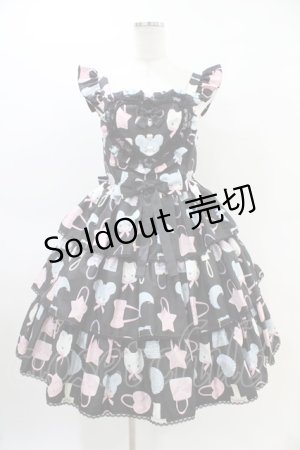 画像: Angelic Pretty / Dream Bag Collectionジャンパースカート Free ブラック H-26-03-11-024-AP-OP-NS-ZH