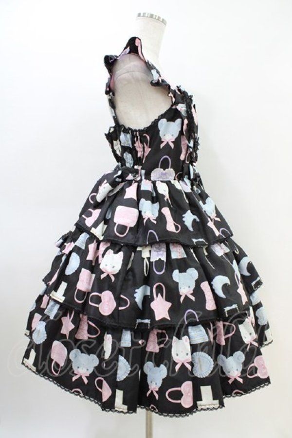 画像3: Angelic Pretty / Dream Bag Collectionジャンパースカート Free ブラック H-26-03-11-024-AP-OP-NS-ZH (3)