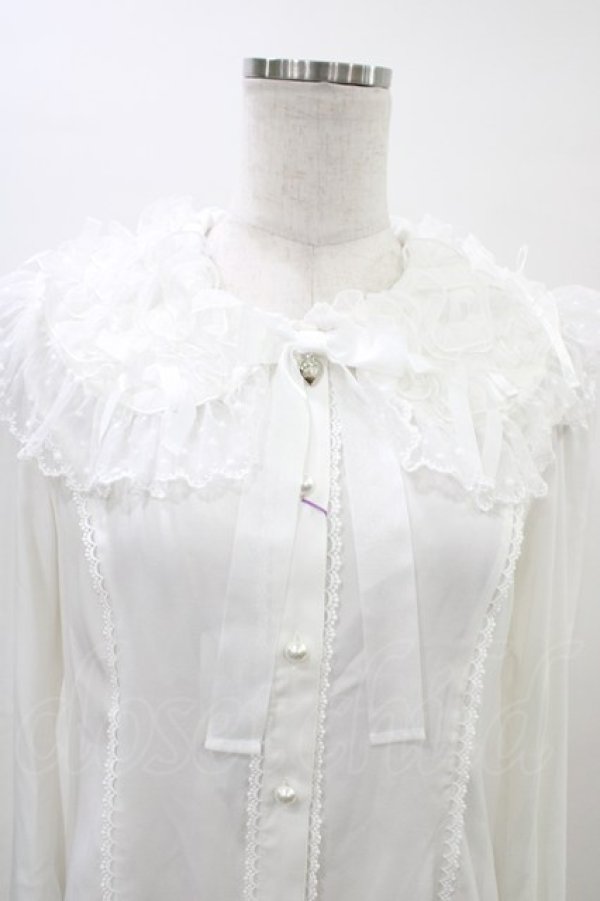 画像4: Angelic Pretty / Airy Frillブラウス Free 白 H-26-03-11-030-AP-BL-NS-ZH (4)