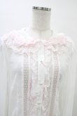 画像4: Angelic Pretty / Sweet Creamブラウス Free 白/ピンク H-26-03-11-031-AP-BL-NS-ZH (4)