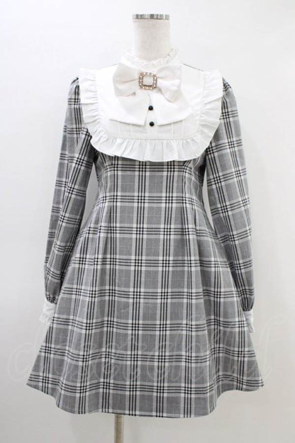 画像1: Rojita / ヨーク切り替えフレアワンピース Free グレー H-26-03-11-036-LO-OP-NS-ZH (1)