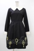 画像1: Fi.n.t / ミラー刺繍ワンピース Free ブラック H-26-03-11-037-CA-OP-NS-ZH (1)