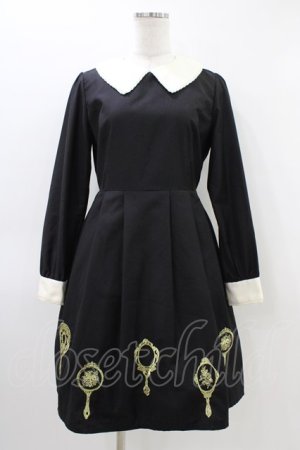 画像: Fi.n.t / ミラー刺繍ワンピース Free ブラック H-26-03-11-037-CA-OP-NS-ZH