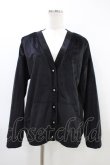画像1: Melt the lady / ベロアカーディガン Free ブラック H-26-03-11-042-PU-TO-NS-ZH (1)