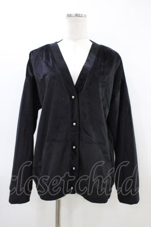 画像: Melt the lady / ベロアカーディガン Free ブラック H-26-03-11-042-PU-TO-NS-ZH