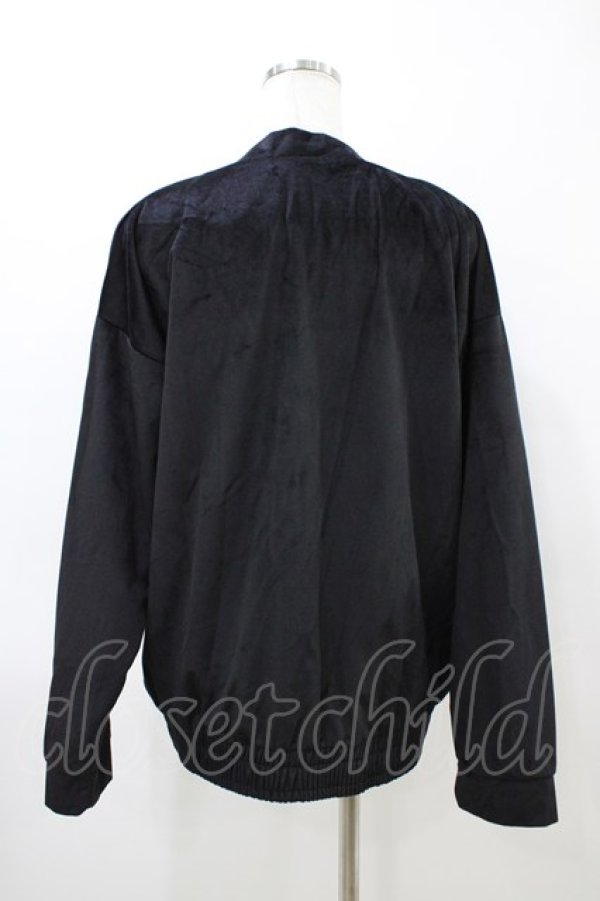 画像2: Melt the lady / ベロアカーディガン Free ブラック H-26-03-11-042-PU-TO-NS-ZH (2)