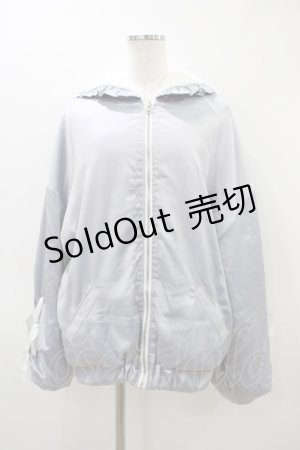 画像: DearMyLove / リバーシブルリボンブルゾン LL~3L サックス H-26-03-11-048-EL-JA-NS-ZH