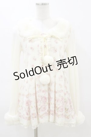 画像: LIZ LISA / 花柄切替ニットチュニック Free オフ H-26-03-11-1052-LO-TO-NS-ZH