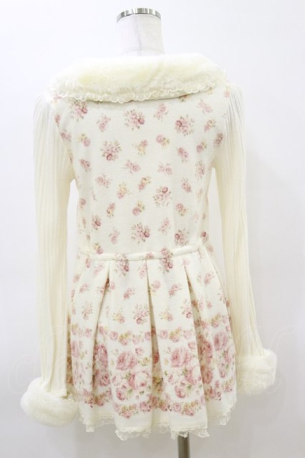 画像2: LIZ LISA / 花柄切替ニットチュニック Free オフ H-26-03-11-1052-LO-TO-NS-ZH (2)