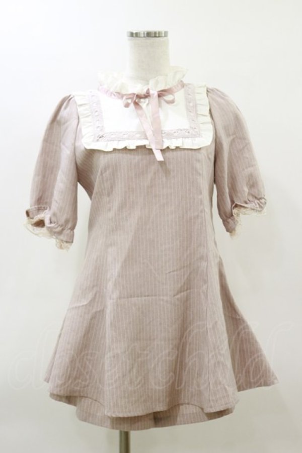 画像1: MA*RS / ストライプセットアップ Free ピンク H-26-03-11-1053-EL-OP-NS-ZH (1)