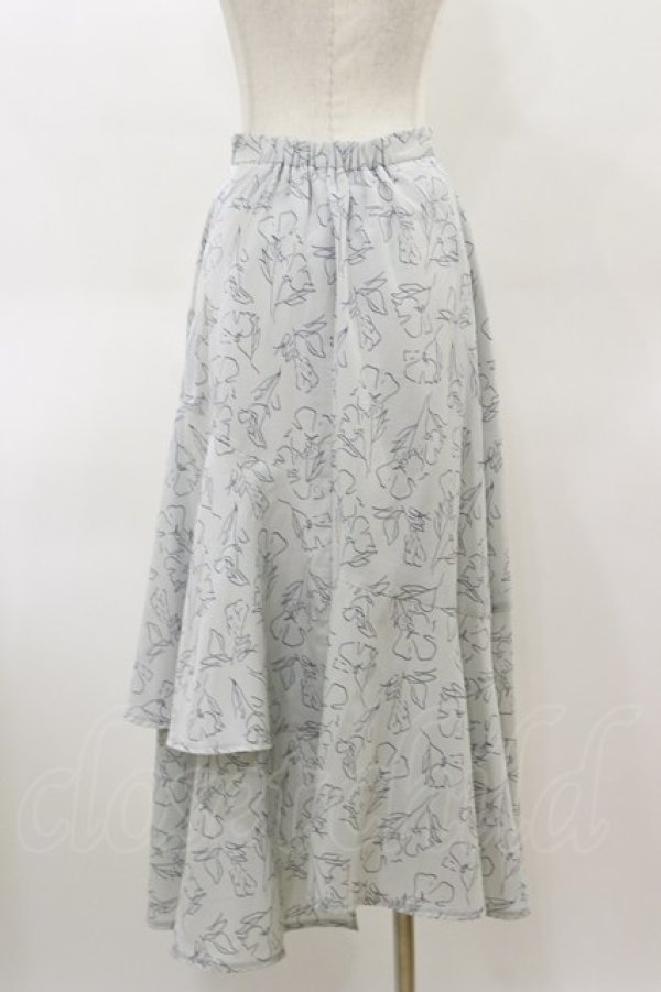 画像2: An MILLE / 花柄ロングスカート Free ブルー H-26-03-11-1056-EL-SK-NS-ZH (2)