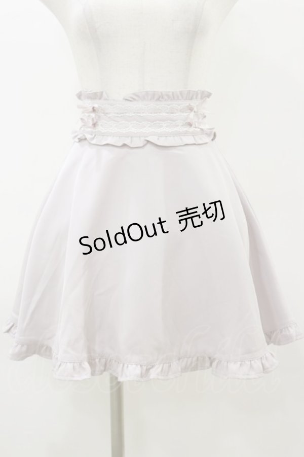 画像1: Honey Cinnamon / はしごレースフレアスカート Free ピンク H-26-03-11-1063-LO-SK-NS-ZH (1)