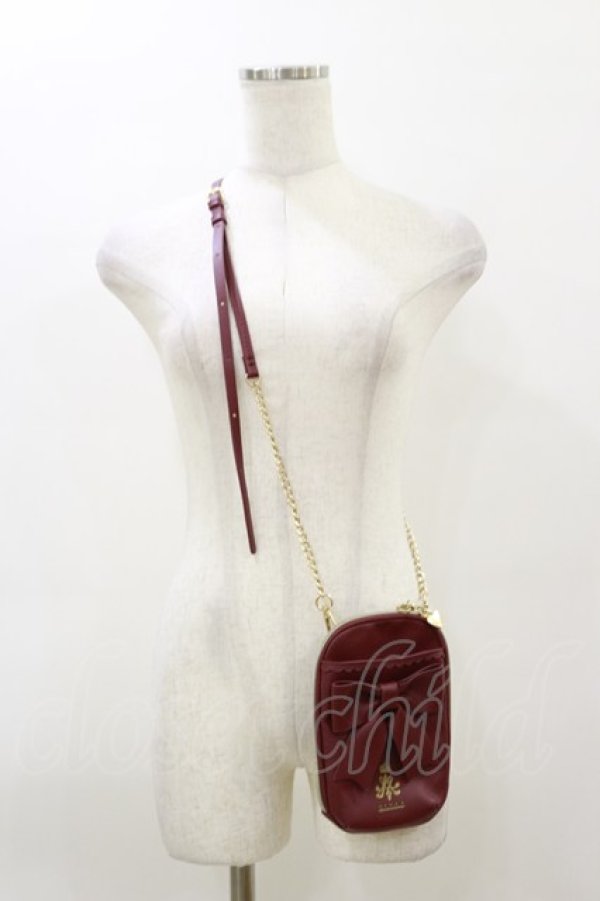 画像1: m petit by misako / AMリボンミニSD  ワイン H-26-03-11-1009-LO-BG-NS-ZH (1)