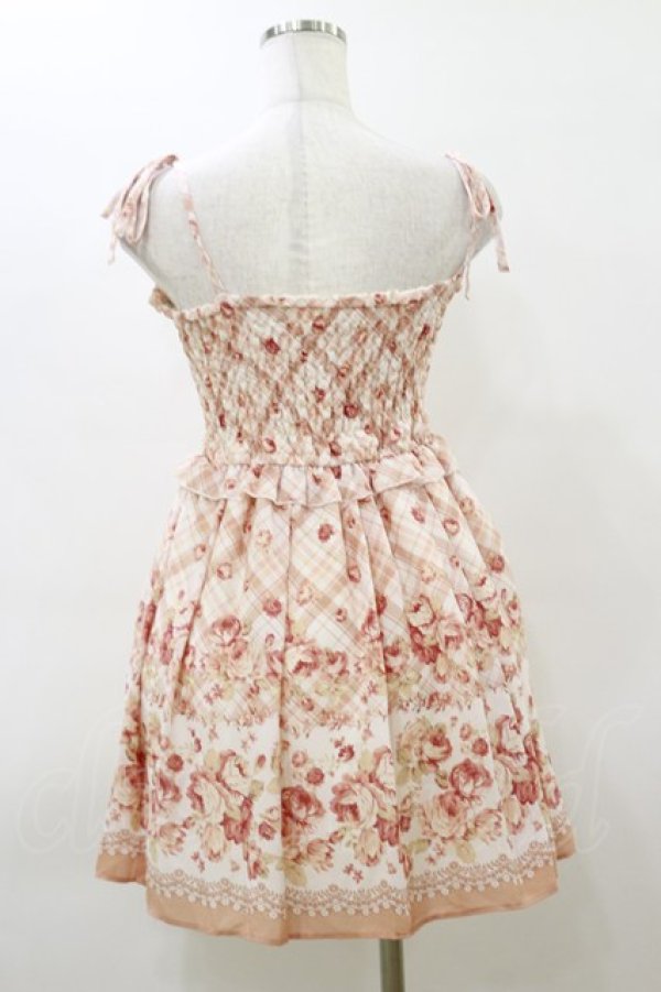 画像2: LIZ LISA / チェック花柄ワンピース Free ピンク H-26-03-11-1067-LO-OP-NS-ZH (2)