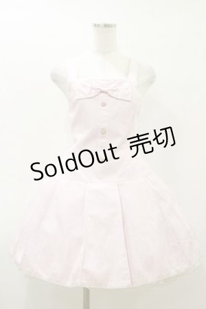 画像: metamorphose / タックサロペットジャンパースカート Free ピンク H-26-03-11-1068-ME-OP-NS-ZH