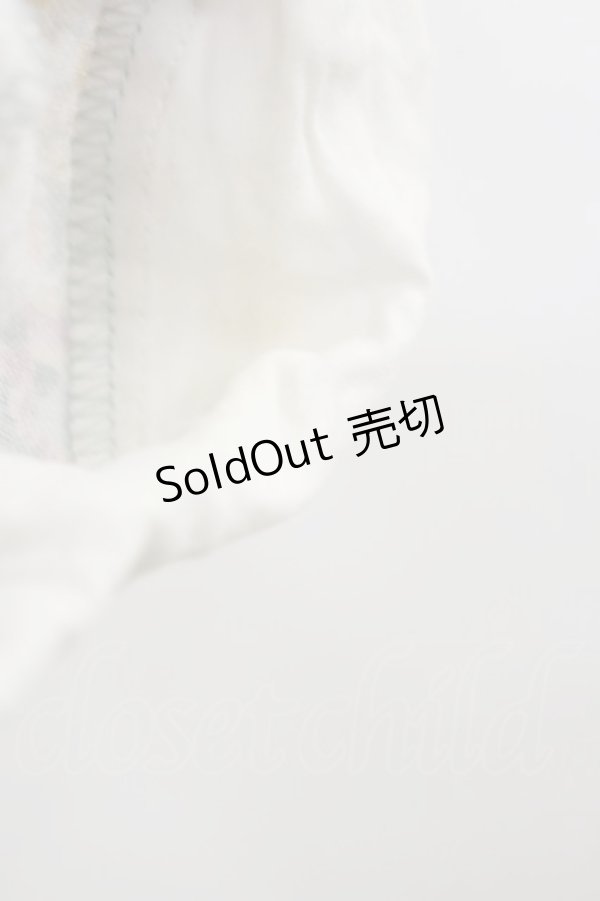 画像3: Fi.n.t / レース付け衿レトロフラワーチェック柄ワンピース Free SAX×WH H-26-03-11-1072-CA-OP-NS-ZH (3)