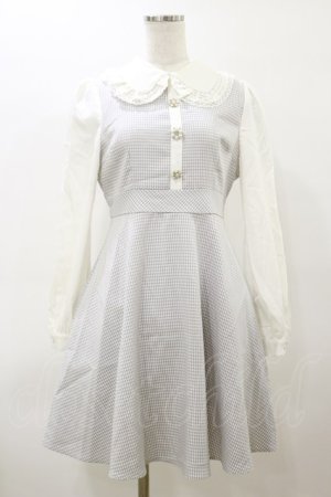 画像: evelyn / 襟フリルワンピース Free ブルー H-26-03-11-1077-LO-OP-NS-ZH