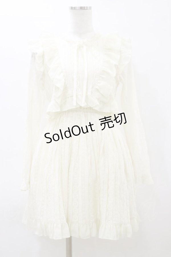 画像1: DearMyLove / レースセットアップ風ワンピース M アイボリー H-26-03-11-1080-EL-OP-NS-ZH (1)