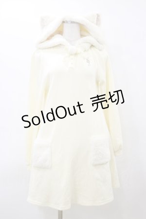 画像: Secret Honey / ネコ耳パーカーワンピース Free アイボリー H-26-03-11-1089-CA-OP-NS-ZH