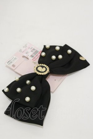 画像: m petit by misako / AM NIPLバレッタ  ブラック H-26-03-11-1018-LO-AC-NS-ZH