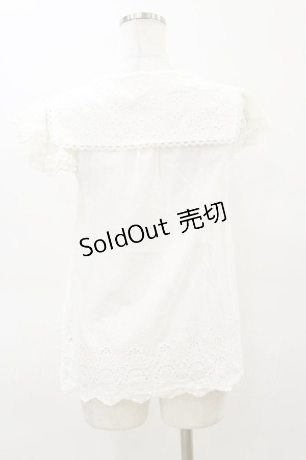 画像2: LIZ LISA / セーラーブラウス Free 白 H-26-03-11-1028-LO-BL-NS-ZH (2)