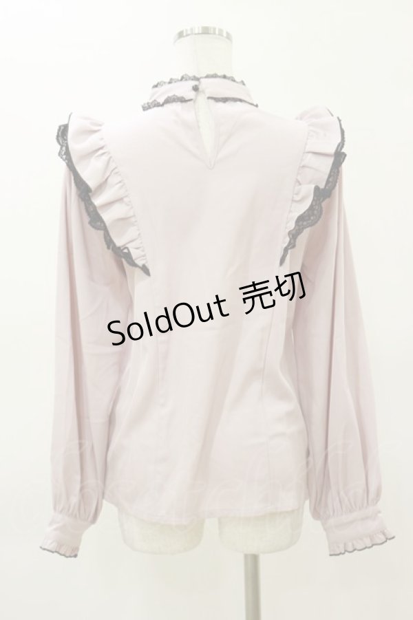 画像2: Rojita / ハートバックルラッフルフリルブラウス Free ピンク H-26-03-11-1032-LO-BL-NS-ZH (2)