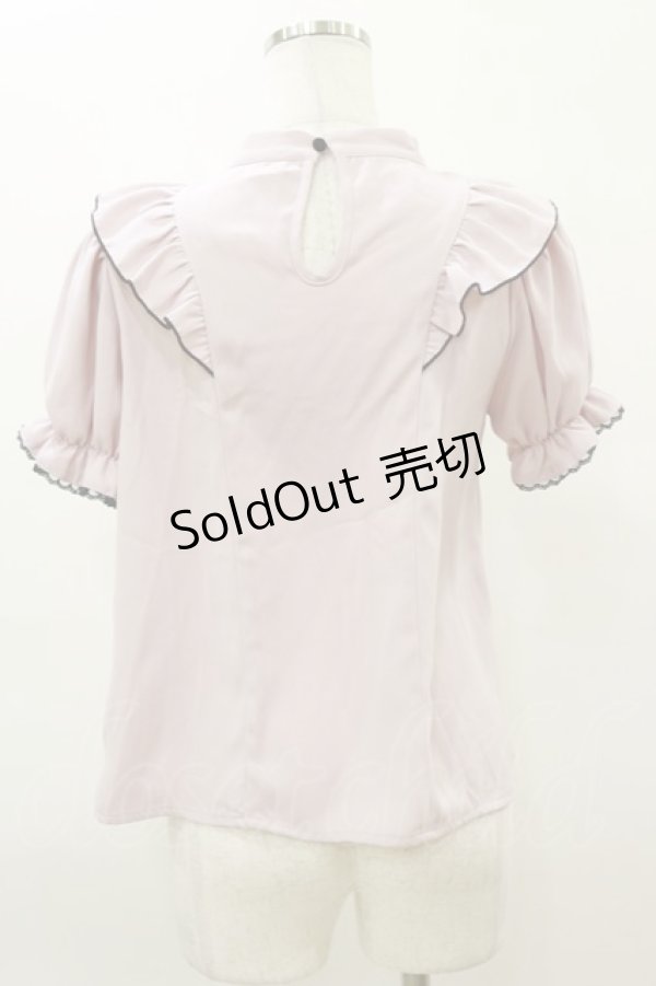 画像2: pium / チョーカーベルトフリルブラウス Free ピンク H-26-03-11-1033-0-BL-NS-ZH (2)