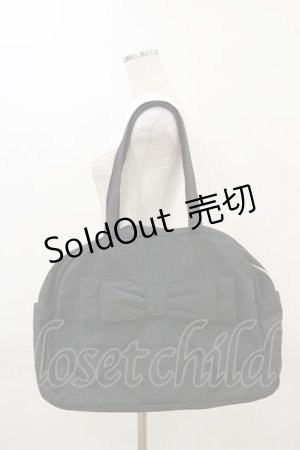 画像: m petit by misako / AMリボンボストン  ブラック H-26-03-11-1005-LO-BG-NS-ZH