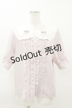 画像: DearMyLove / 選べるくり抜きモチーフブラウス 3L ピンク H-26-03-11-1035-EL-BL-NS-ZH