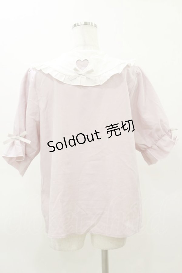 画像2: DearMyLove / 選べるくり抜きモチーフブラウス 3L ピンク H-26-03-11-1035-EL-BL-NS-ZH (2)