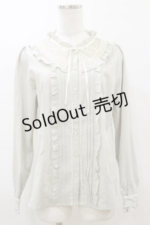 画像: axes femme / ラウンド切り替えブラウス M グリーン H-26-03-11-1036-AX-BL-NS-ZH