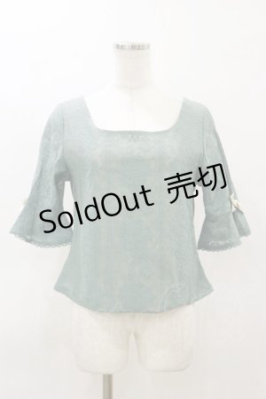 画像: an another angelus / テーブルクロス風レースプルオーバーブラウス Free GREEN H-26-03-11-1044-CA-BL-NS-ZH