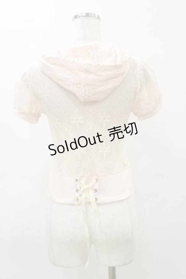 画像2: LIZ LISA / レースパーカー Free ピンク H-26-03-11-1046-LO-TO-NS-ZH (2)