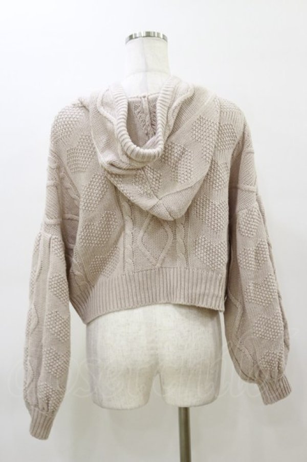 画像2: evelyn / リボンニットパーカー Free ピンク H-26-03-11-1049-LO-TO-NS-ZH (2)