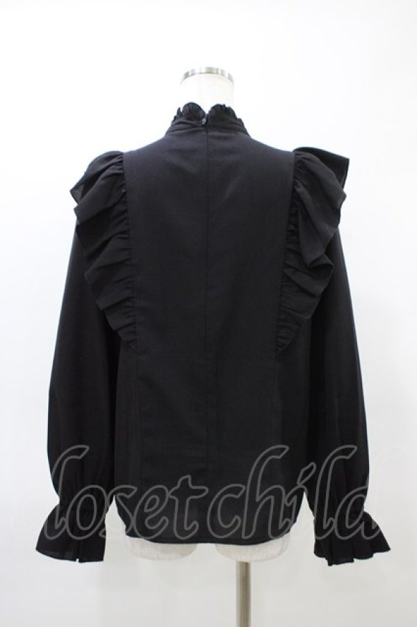 画像2: Amavel / Mysterious Spice チョーカー風ブラウス Free ブラック H-26-03-11-051-CA-BL-NS-ZH (2)