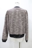 画像2: axes femme / ファンシーツイードカットカーディガン M ブラック H-26-03-11-054-AX-TO-NS-ZH (2)