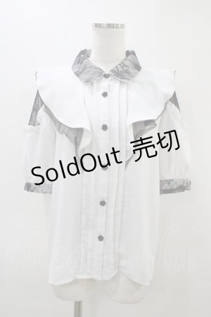 画像: Rojita / ラッフル肩開き半袖ブラウス Free ホワイト H-26-03-11-059-LO-BL-NS-ZH