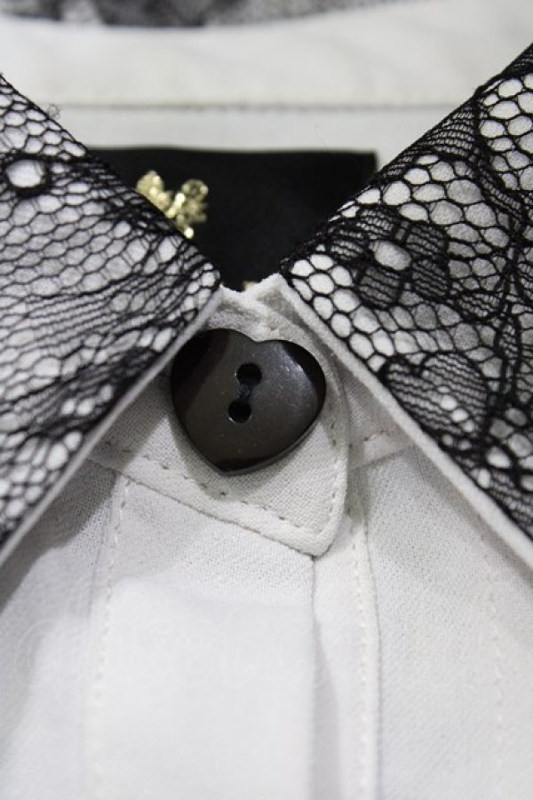 画像3: Rojita / ラッフル肩開き半袖ブラウス Free ホワイト H-26-03-11-059-LO-BL-NS-ZH (3)