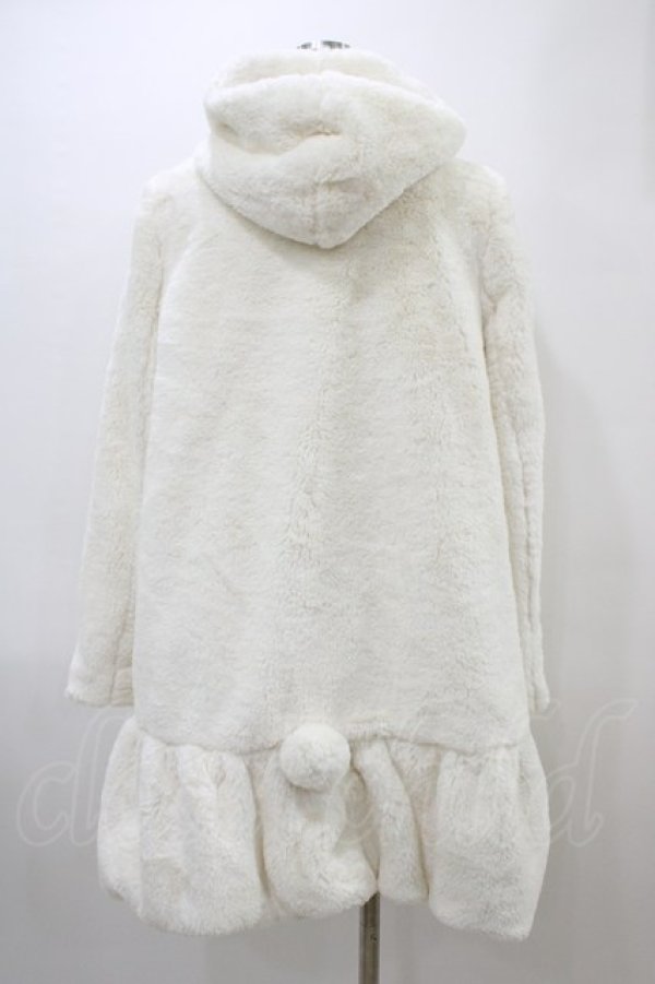 画像2: Ank Rouge / ポンポンファーコート M オフ H-26-03-11-061-CA-CO-NS-ZH (2)