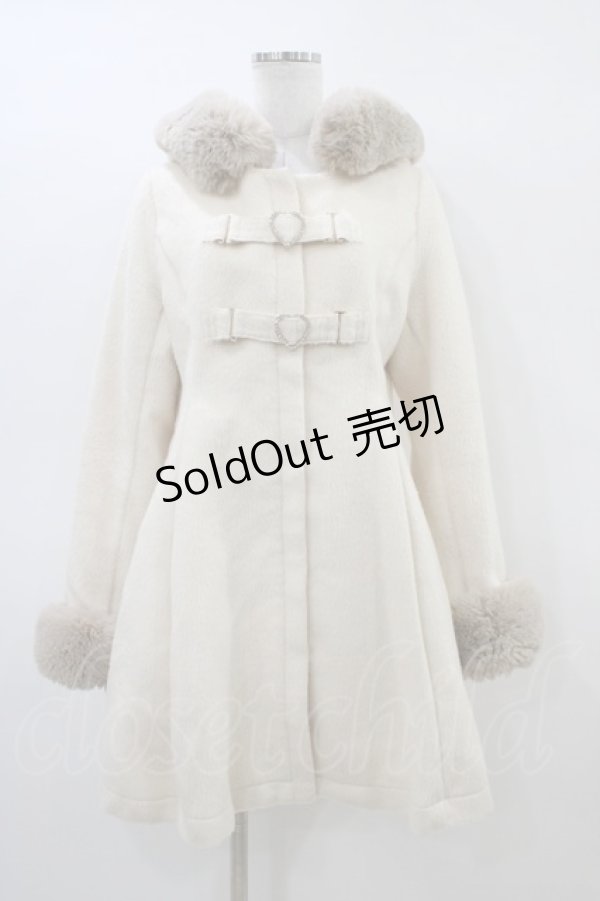 画像1: Rojita / ハートビジュバックルコート Free アイボリー H-26-03-11-063-LO-CO-NS-ZH (1)