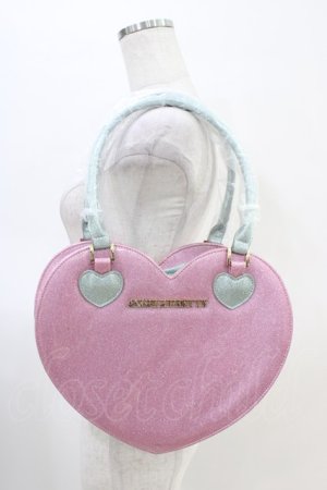画像: Angelic Pretty / グリッターLove Heartトートバッグ  ピンク H-26-03-11-009-AP-BG-NS-ZH