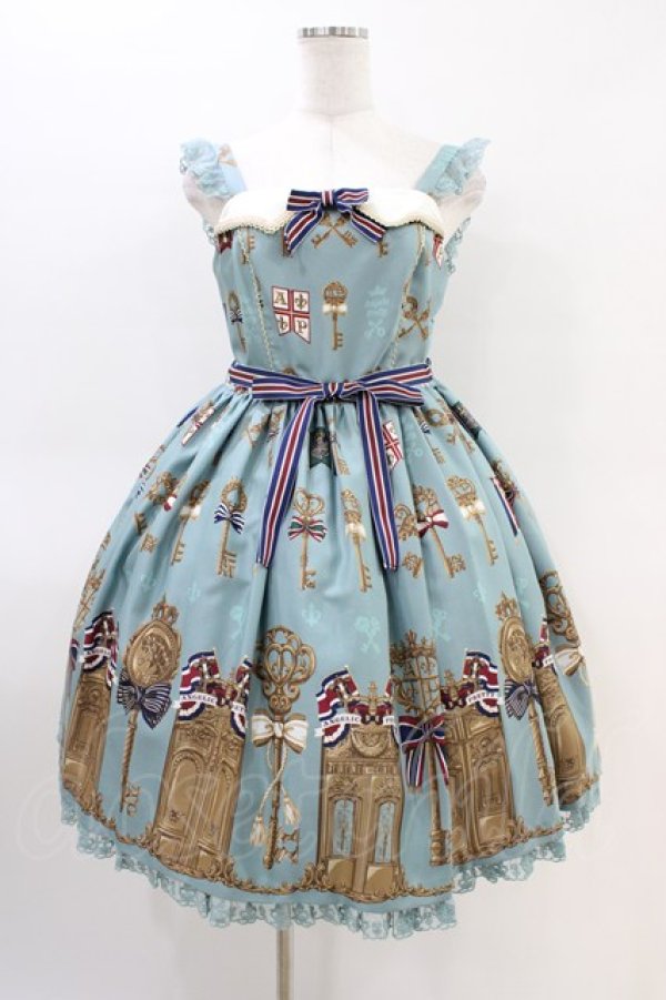 画像1: Angelic Pretty / 幸運の鍵Specialジャンパースカートセット Free ミント H-26-03-11-013-AP-OP-NS-ZH (1)
