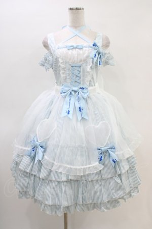 画像: metamorphose / シナモロールコラボ　エプロン付きジャンパースカート サイズ1 サックス H-26-03-11-014-ME-OP-NS-ZH