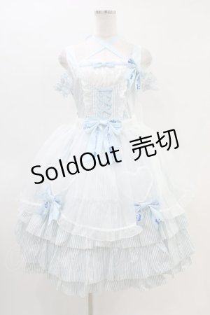 画像: metamorphose / シナモロールコラボ　エプロン付きジャンパースカート サイズ1 サックス H-26-03-11-014-ME-OP-NS-ZH