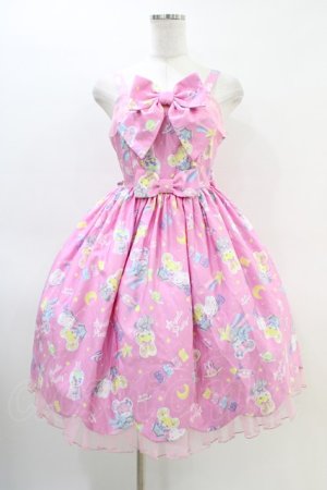 画像: Angelic Pretty / SPACE TOYSジャンパースカート Free ピンク H-26-03-11-020-AP-OP-NS-ZH