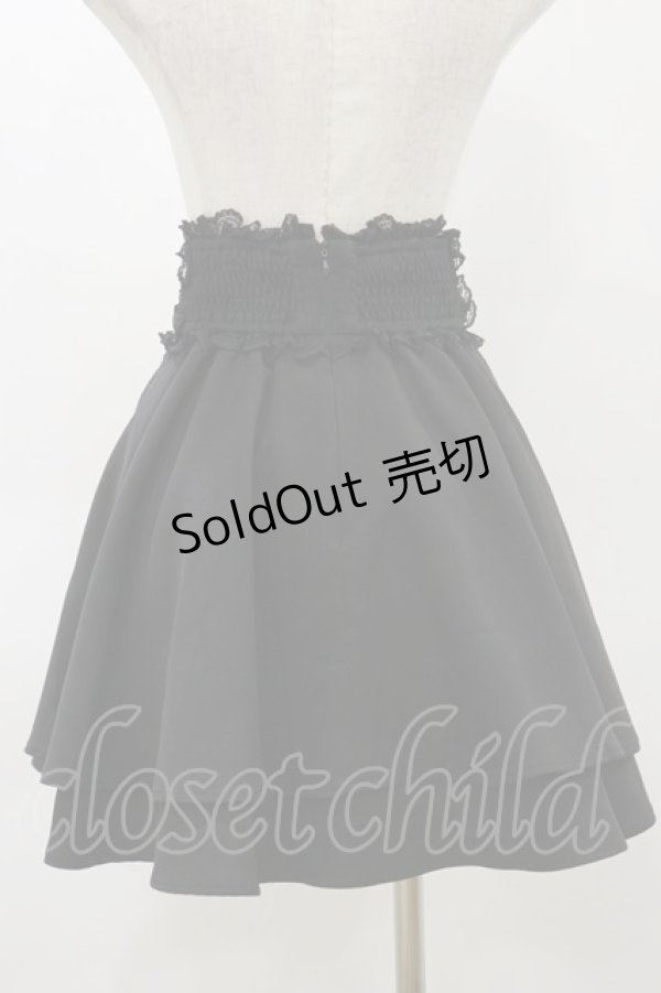 画像2: Rojita / クロスベルト2段フレアスカート Free ブラック H-26-03-12-052-LO-SK-NS-ZH (2)