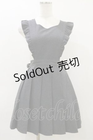 画像: Fi.n.t / バックリボン2wayエプロンジャンパースカート Free GRAY H-26-03-12-060-CA-SK-NS-ZH